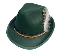 sodeber Derby Hat For Male Teenagers Halloween Carnivals Felt Spring Sunproof With Decors Bucket