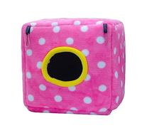 sodeber Dot Red Nest Plush Snuggle Warm Hammock Tent Small Pet Winter Bed for Cockatiels Parakeets Bird Warm Nest House
