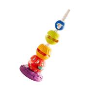 sodeber Early Learning Stacking Tower Infant Toy with Rainbow Color ABS Color Cognitive Puzzle Toy for Baby Education Rainbow Sorting Tower