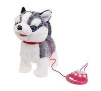 sodeber Electric Singing Dog Toy Walking Animal with Leash Rope Talking Puppy Lovely Music Animal Toddler Crawling Electric Plush Pet Dog