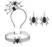 sodeber Embracing The Halloween Ornament With This Comfortable And Delicate Headband Collar Earrings Set Great