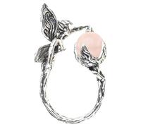 sodeber Enchanting Angelic Sprites Rings Adjustable Size Open Ornament Fashionable Jewelry For Parties And Casual