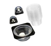 sodeber Escape Proof Feeding Water Cup Strong Mount for Reptiles Live Prey in Tanks Enclosures Feeding Tray