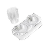 sodeber Escape Proof Feeding Water Cup Strong Mount for Reptiles Live Prey in Tanks Enclosures Feeding Tray