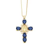 sodeber Exquisite Crosses Necklace Jewelry Sparkling Crosses Charm for Wedding Prom Everyday Accessory Catholic Faith