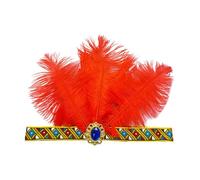 sodeber Eye-catching Feathered Headbands Mardi Gras Headwear For Girls Masquerade Hair Accessories Flapper