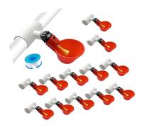 sodeber Farm Animal Drinking Equipment 24 Bowls 24 T Joints 1 Adhesive Roll Strong Build for Large Scale Poultry Hygienic Poultry Waterer