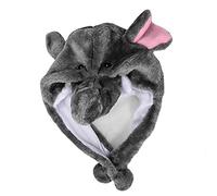 sodeber Fashion Elephant Plush Hat Halloween Cartoon Headgear Cospaly Windproof Parent-child Warm Prop Toy