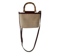 sodeber Fashion Straw Woven Bag Small Bucket Bags Crossbody SummerBeach Shoulder For Women Girl Large