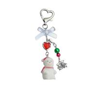 sodeber Fashionable Lovely Resin Snowman Pendant Necklace Ornament Jewelry Accessory for Festive and Creative