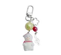 sodeber Fashionable Lovely Resin Snowman Pendant Necklace Ornament Jewelry Accessory for Festive and Creative
