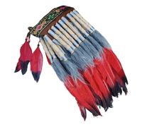 sodeber Feathered Headpiece for Women Cosplay Hair Accesories Cultural Event Headdress Suitable for Various Festival Occasion Ethnic Fashion Accessory