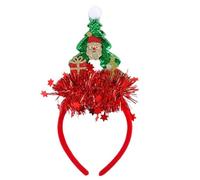 sodeber Festival Theme Headband For Adult Kids Christmas Tree Hairband With Sequins Holiday Celebrating Headdress