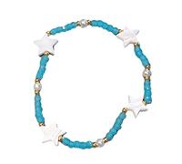 sodeber Five Pointed Star Wrist Jewelry Resin Beaded Bangles Beads Star Resin Formal Wear for Daily Party Formal