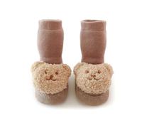 sodeber Floor Socks Nonslip Rubber Soles Breathable Cartoon Bear First Walkers Shoes Infant First Walking Shoes Cute Cartoon Bear Baby
