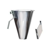 sodeber Galvanized Steel Poultry Restraining Cone Chicken Cone for Efficient Drainage in Chicken Slaughtering on Home Small Farm Poultry Slaughter