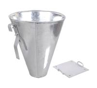 sodeber Galvanized Steel Poultry Restraining Cone Chicken Cone for Efficient Drainage in Chicken Slaughtering on Home Small Farm Poultry Slaughter