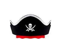 sodeber Halloween Headband Eye Patches Wearable Pirate Hat Hairband Cosplay Costume Headpiece For Women Child