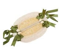 sodeber Handwoven Straw Decorative Hat Multifunction Ornament For Home Festival Party Background Decoration