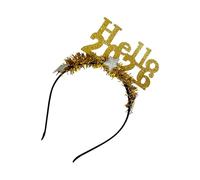 sodeber Holiday Glitters Headbands Hello 2026 Star Decors Hairhoop Unisex Headpiece for New Year Event Countdown Event Gathering Festival Hair Accessories for New Year Eve