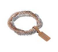 sodeber Hypoallergenically Glass Collection Adjustable Wristband Matching Jewelry for Sensitive Skin Daily Wear Color Changing Coated Glass Set