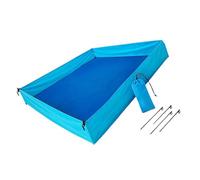 sodeber Large Foldable Beach Mat with Raised Edges for Clean Play Area Simple to Maintain and Transport Easy Assemble Child Play Area