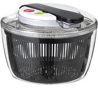 sodeber Large Salad Bowl with Lid Easy Press Salad Spinner Washer Dryer Drainer Mixer Portable Lettuce Dehydrator Kitchen Fruit Drainage Tool