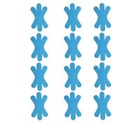 sodeber Of 12 Precuts Elastic Kinesiology Tape Waterproofs Breathable Perfect for Wrist Joint Muscle During Sports Athletic Knee Stability Straps