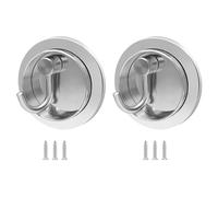 sodeber of 2 Metal Turning Space Saving Over Door Wall Mount Invisible Turning Weight Holders Upgrades for Bags Jackets Strong ABS Steel Hook