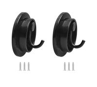 sodeber of 2 Metal Turning Space Saving Over Door Wall Mount Invisible Turning Weight Holders Upgrades for Bags Jackets Strong ABS Steel Hook