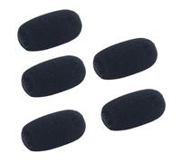 sodeber Of 5 Microphone Sponges Covers Advanced Winds Foam Reduction Durability Design for Panel Discussions Speech Systems Microphone Windscreen Foam Filter