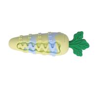 sodeber Permanent Elastomer Chew Toy for Canines Carrot Shape with Squeaker for Teething and Participatory Play Not Deadly Dog Chew Dolls for Large Breeds
