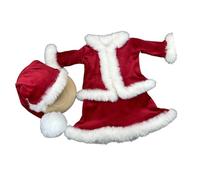 sodeber Photography Outfit Soft Polyester Newborn Costume with Adjustable Hat for Family Holiday Portraits Newborns Christmas Outfit
