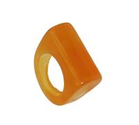 sodeber Portable Modern Polygon Rings Sturdy Resin Jewelry Gift Accessory for Daily Wear Rings for Women and Men