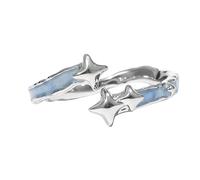 sodeber Portable Stylish Blue Rings with Unique Planets Styles Jewelry Accessory for Art Lovers and Collectors Daily Use Elegant Rings