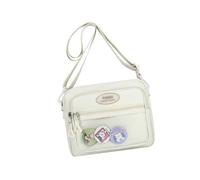 sodeber Practical Casual Crossbody Purse with Badge Space Display Nylon Shoulder Bags for Individualistic Expression Multi Compartment Bag
