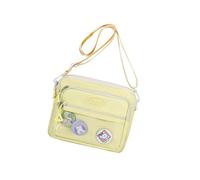 sodeber Practical Casual Crossbody Purse with Badge Space Display Nylon Shoulder Bags for Individualistic Expression Multi Compartment Bag