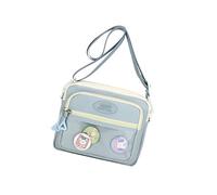 sodeber Practical Casual Crossbody Purse with Badge Space Display Nylon Shoulder Bags for Individualistic Expression Multi Compartment Bag
