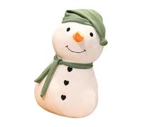 sodeber Practical Snowmans Beanbag Plush Soft and Snuggly Stuffed Sturdy Plush Toy for Creative Playing Living Room Decoration Chilly Snowmans