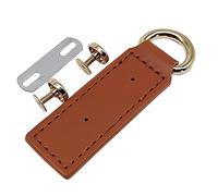 sodeber PU Leather Buckle Accessories D Rings for Purse Handbag Shoulder Bag Webbing Strap Ties Dog Collars Belts Keychain Pu Leather Accessories Rings shape Clips Multi-purpose for Purse Bag