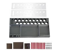 sodeber RCModel Screw Tray Nut Screwdriver Storage Holder for Enthusiasts Tool Shelf 2Tiers Mantainance Tools Organizer Screw Tray Tool Storage