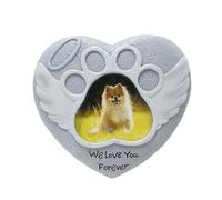 sodeber Remembrances Pet Loss Sympathy Gift Durability Pet Garden Gravestones Suitable for Garden Porch Paws Shape Tombstones