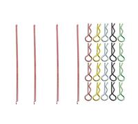 sodeber Remote Control Body Shell Steel Clip Rope with RPin Rod Anti-Lost Replacement for 1/8 1/10 Remote Car Crawler and Practical Disassembly