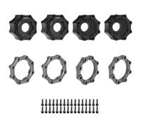sodeber Remote Control Car Accessories Metal Extended Wheel Hexagon Hub Adaptors 3.7 ’ ’ Model Car Modified Part Vehicle Part Hexagon Adapter for Remote Control Toy