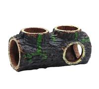 sodeber Resin Tree Hole Shelter Cave Fishtanks Landscape Accessory Natural Lookings Decoration Hideouts Place for Aquascaping Empty Tree Hole Hideouts Decoration