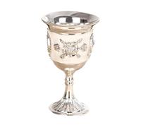 sodeber Retro Wine Glass European Drinking Cup for Home Restaurant Use Alloy Decorative Cup Kitchen Glass Supplies Home Club Accessories
