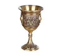 sodeber Retro Wine Glass European Drinking Cup for Home Restaurant Use Alloy Decorative Cup Kitchen Glass Supplies Home Club Accessories
