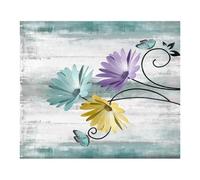 sodeber Rural Floral Bathroom Shower Curtain Waterproof Polyester Fabric for Decors Family Safe Curtain