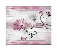 sodeber Rural Floral Bathroom Shower Curtain Waterproof Polyester Fabric for Decors Family Safe Curtain