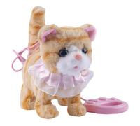 sodeber Safe Soft Plush Electronic Interactive Cats Toy Remote Control Voice Imitation Walking Robot Animal for Toddler Fun Remote Control Cats Walking Animal
